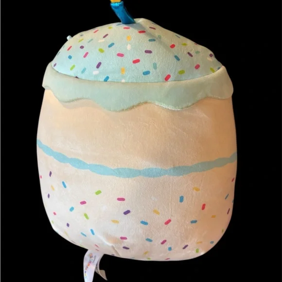 Happy Birthday Cake Plush with Sprinkles Sqishmallow - Picture 2 of 5